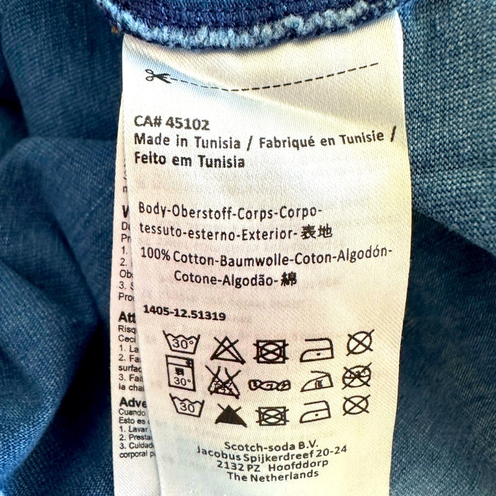 SCOTCH AND SODA UNISEX POCKET “T” SHIRT - Picture 7 of 8